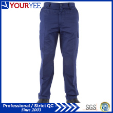 Popular personalizado azul marinho trabalho calças para mulheres (ywp115)